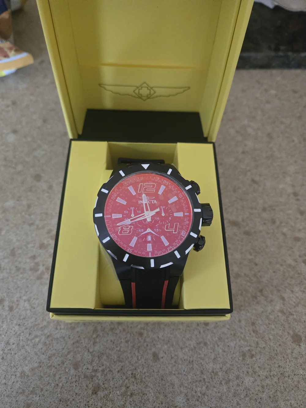 Invicta Men's Black and Red Sport Watch
